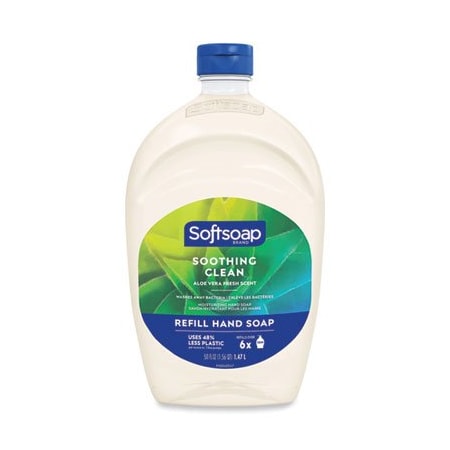 Colgate-Palmolive Softsoap, MOISTURIZING HAND SOAP REFILL WITH ALOE, FRESH, 50 OZ, 6PK 45992